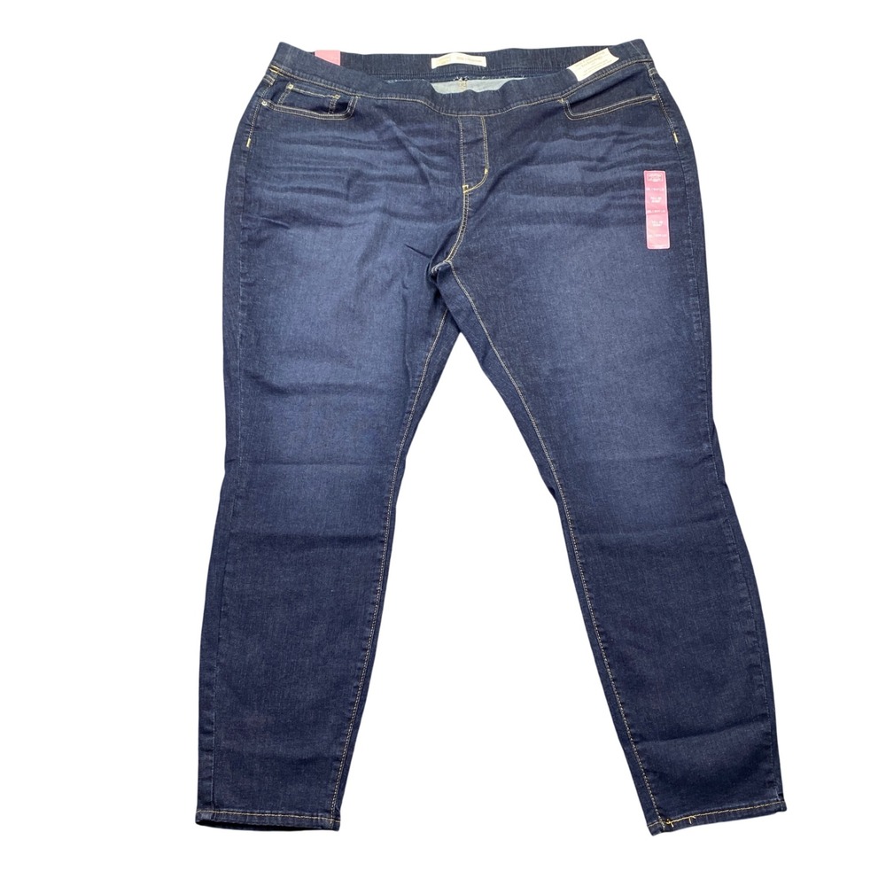 Signature Levi Strauss Gold Label Totally‎ Shaping Pull-On Skinny Jeans 28L NWT